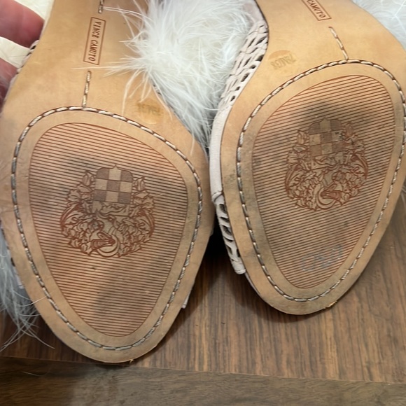 Vince Camuto Suede Cream Chunky Heel - Picture 5 of 9